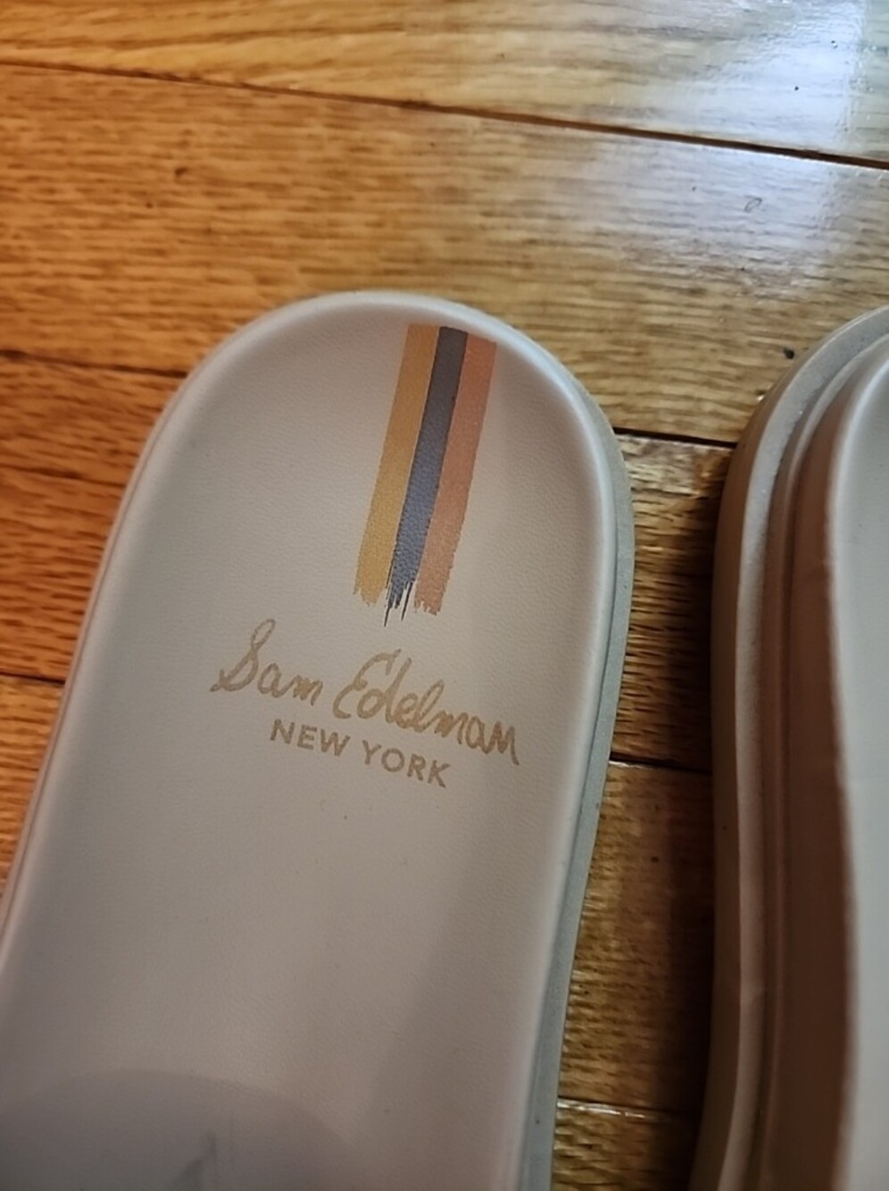 Metallic Logo Slide Sandals - Rose Gold - Picture 3 of 7